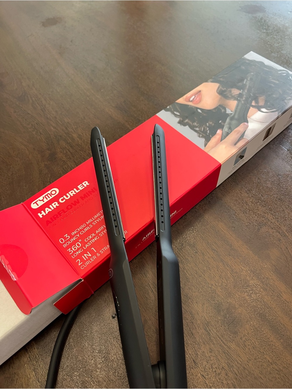 Tymo Airflow Mini Hair Curler & Straightener - 2-in-1 Styling Tool